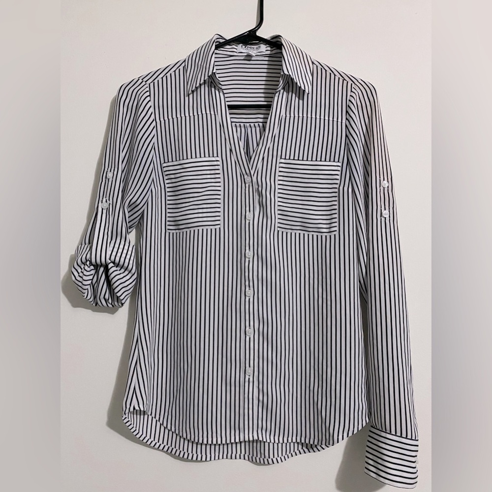 Express striped button down. Women’s XS. Like new